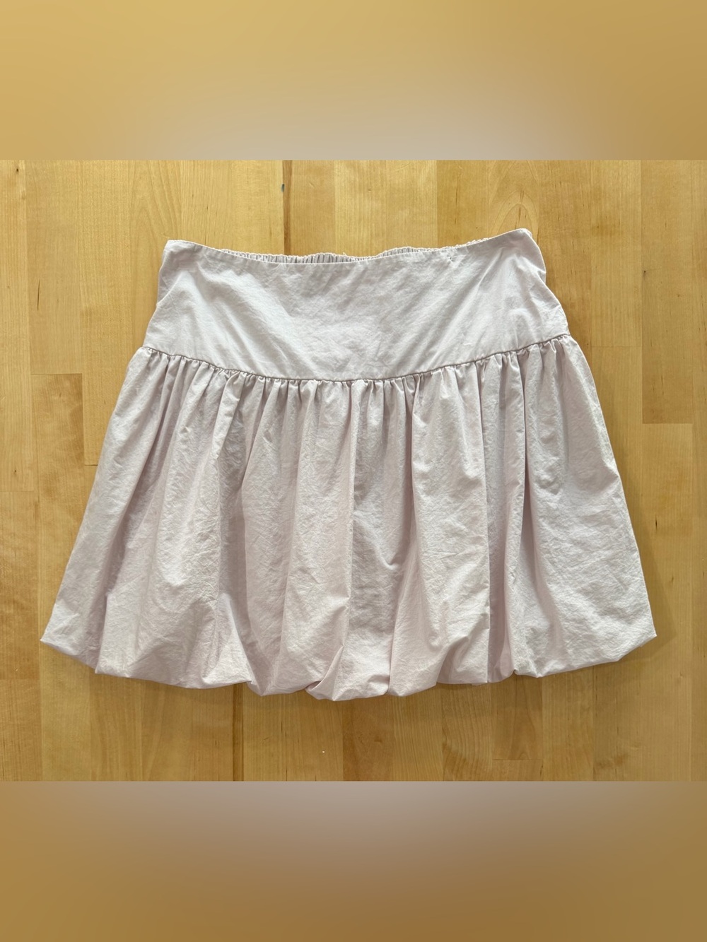 American Eagle Light Pink Bubble Cotton Mini Skirt